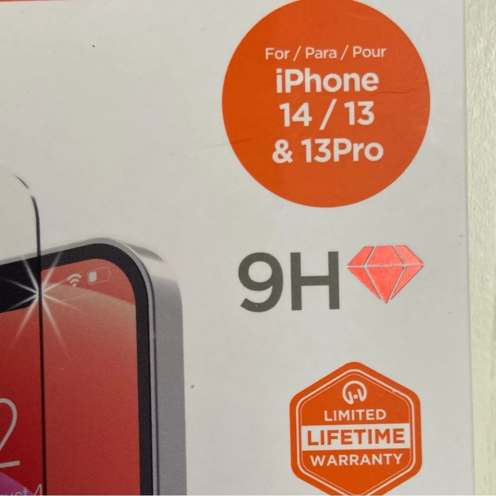 Hypergear HD Tempered Glass iPhone 14/13 and 13 Pro Max ,2 Sheets In Package